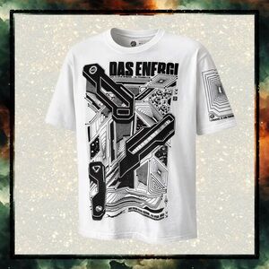 DAS ENERGI Festival 2021 VIP Graphic Tee L | Neo4ic x V2 Techno Rave Streetwear